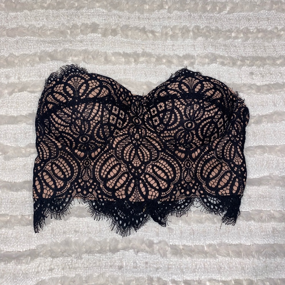 Corset Bandeau Lace Crop Bralette